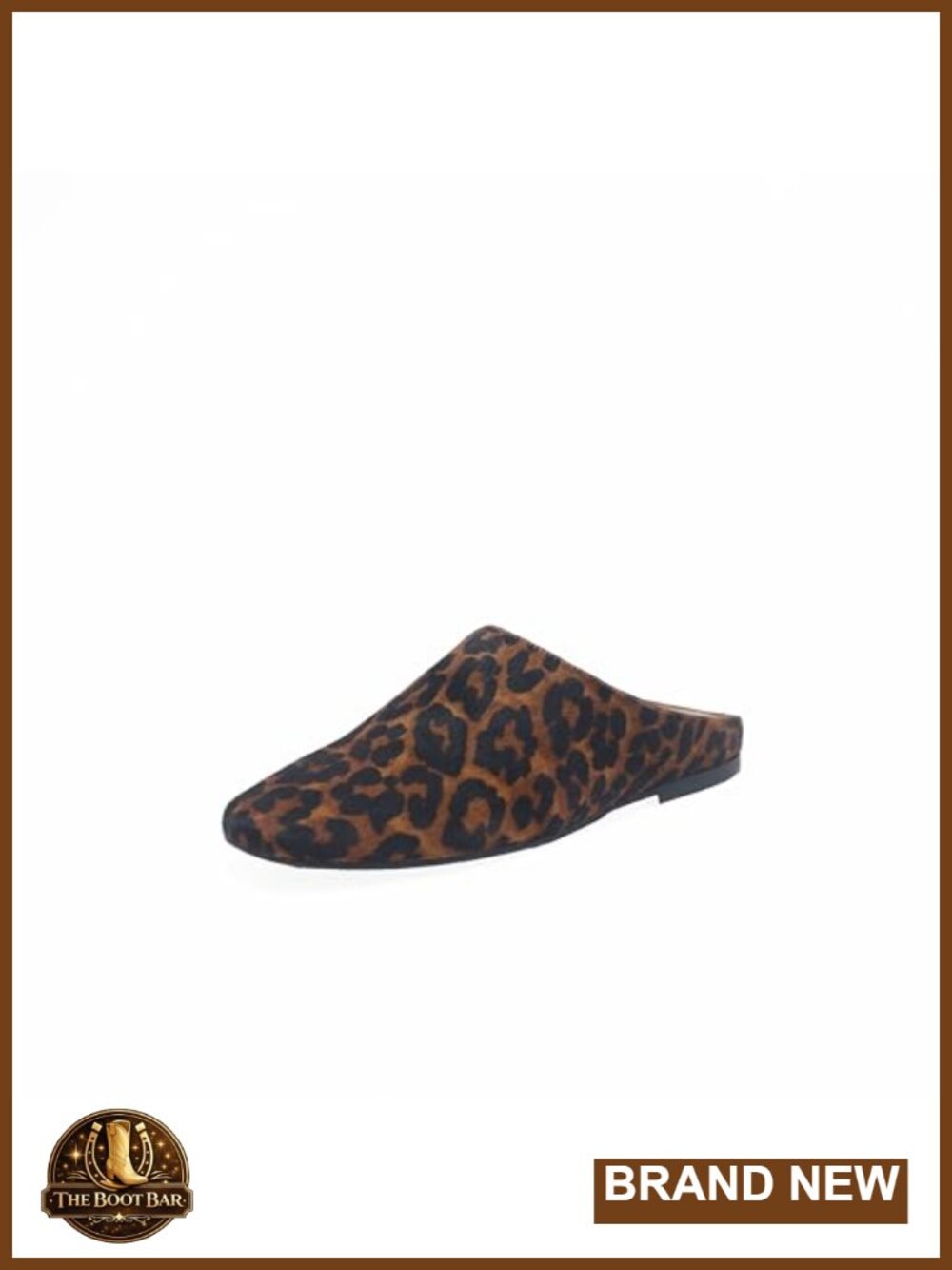Gentle Souls Wanda Leopard Mule Flat Comfort Insole